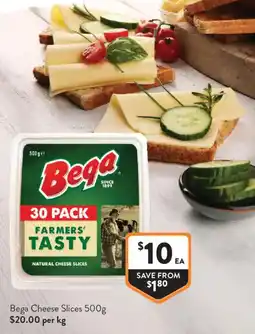 Foodworks Bega Cheese Slices offer