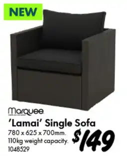 Bunnings Marquee 'Lamai' Single Sofa offer