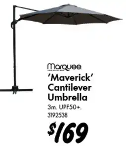 Bunnings Marquee 'Maverick' Cantilever Umbrella offer
