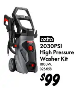 Bunnings ozito 2030PSI High Pressure Washer Kit offer