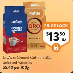 Foodworks LavAzza Ground Coffee Selected Varieties offer