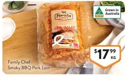 Foodworks Family Chef Smoky BBQ Pork Loin offer