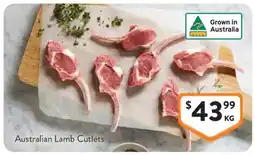 Foodworks Australian Lamb Cutlets offer