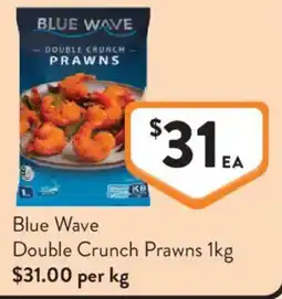 Foodworks Blue Wave Double Crunch Prawns offer