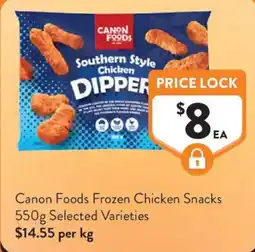 Foodworks Canon Foods Frozen Chicken Snacks offer