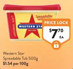 Foodworks Western Star Spreadable Tub offer
