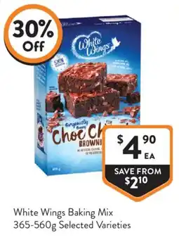 Foodworks White Wings Baking Mix offer