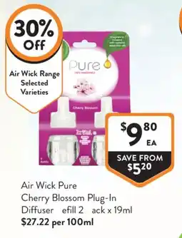 Foodworks Air Wick Pure Cherry Blossom Plug-In Diffuser offer