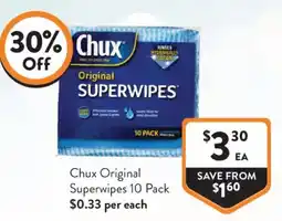 Foodworks Chux Original Superwipes offer