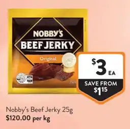 Foodworks Nobby's Beef Jerky offer