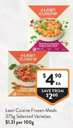 Foodworks Lean Cuisine Frozen Meals offer