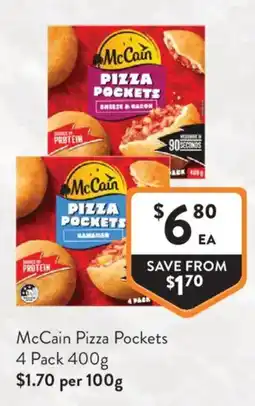 Foodworks McCain Pizza Pockets offer