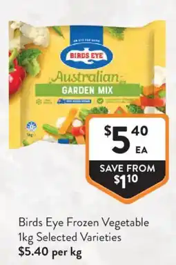 Foodworks Birds Eye Australian Garden Mix offer