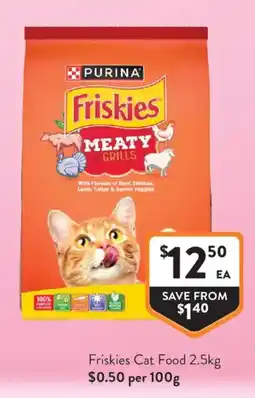 Foodworks Friskies Cat Food offer