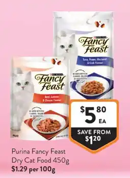 Foodworks Purina Fancy Feast Dry Cat Food offer