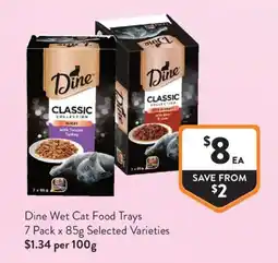 Foodworks Dine Wet Cat Food Trays offer