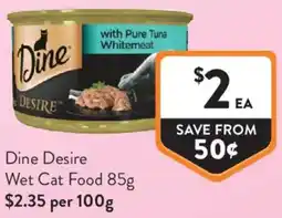 Foodworks Dine Desire Wet Cat Food offer