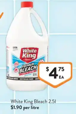 Foodworks White King Bleach offer