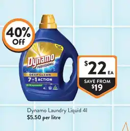 Foodworks Dynamo Laundry Liquid offer