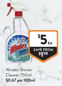Foodworks Windex Shower Cleaner offer
