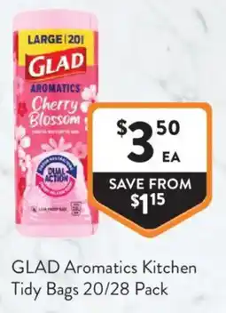 Foodworks GLAD Aromatics Kitchen Tidy Bags offer