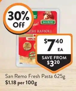 Foodworks San Remo Fresh Pasta offer