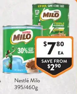 Foodworks Nestlé Milo offer