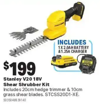 Stanley V20 18V Shear Shrubber Kit
