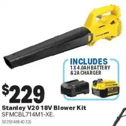 Mitre 10 Stanley V20 18V Blower Kit offer