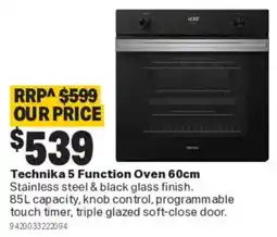 Mitre 10 Technika 5 Function Oven 60cm offer