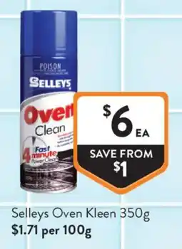 Foodworks Selleys Oven Kleen offer