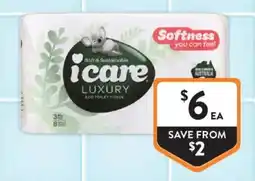 Foodworks icare Luxury Eco Toilet Tissue offer
