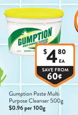 Foodworks Gumption Paste Multi Purpose Cleanser offer
