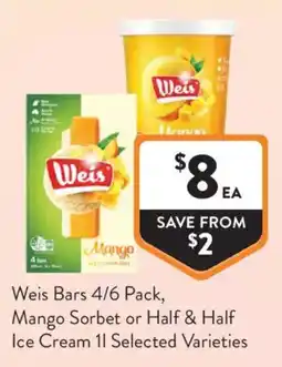 Foodworks Weis Bars 4/6 Pack offer
