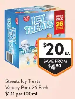 Foodworks Streets Icy Treats offer