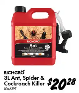 Bunnings Richgro 3L Ant, Spider & Cockroach Killer offer