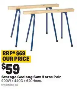 Mitre 10 Storage Geelong Saw Horse Pair offer