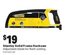 Mitre 10 Stanley Solid Frame Hacksaw offer