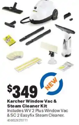 Mitre 10 Karcher Window Vac & Steam Cleaner Kit offer
