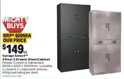 Mitre 10 Garage Select™ 4 Door 2 Drawer Steel Cabinet offer