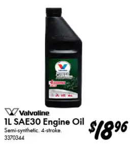 Bunnings Valvoline 1L SAE30 Engine Oil offer