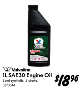 Valvoline 1L SAE30 Engine Oil