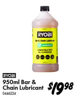 Bunnings Ryobi Bar & Chain Lubricant offer
