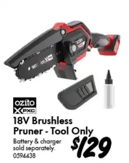 Bunnings Ozito 18V Brushless Pruner - Tool Only offer