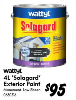 Bunnings wattyl 'Solagard' Exterior Paint offer