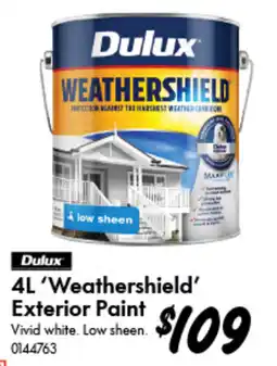 Bunnings Dulux 'Weathershield' Exterior Paint offer