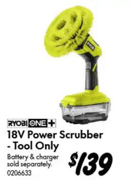 Bunnings Ryobi One+ 18V Power Scrubber offer