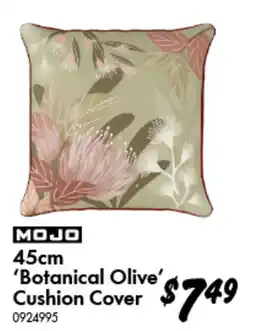 Bunnings Mojo 'Botanical Olive' Cushion Cover offer