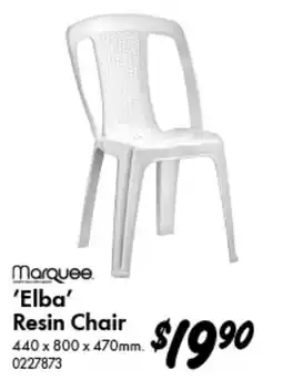 Bunnings Marquee 'Elba' Resin Chair offer
