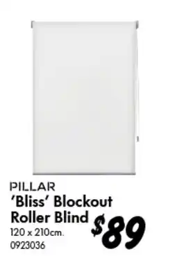 Bunnings PILLAR 'Bliss' Blockout Roller Blind offer